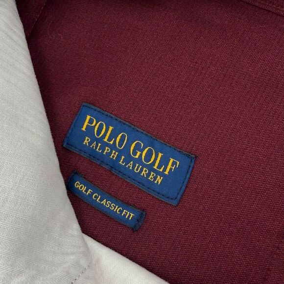 Polo Golf Ralph Lauren Men's Corduroy Pants Classic Golf Fit Burgundy 34x32 - Picture 8 of 12